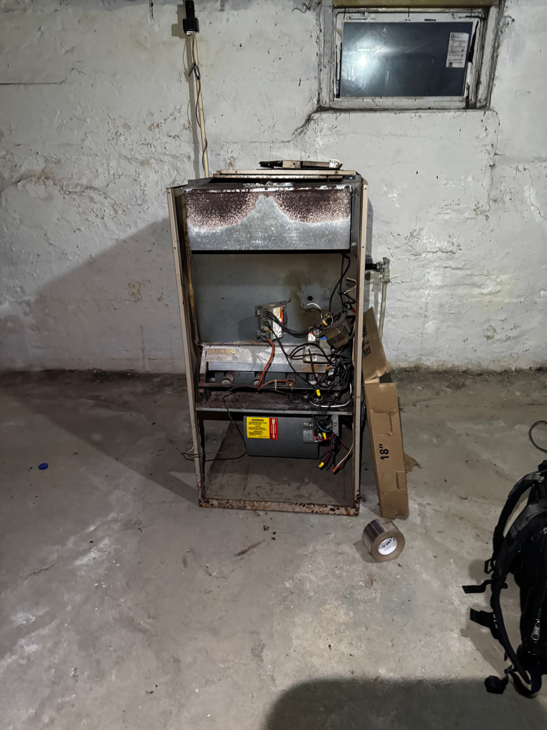 40-Year-Old Furnace Replaced With a Modern 80% Efficient Unit image