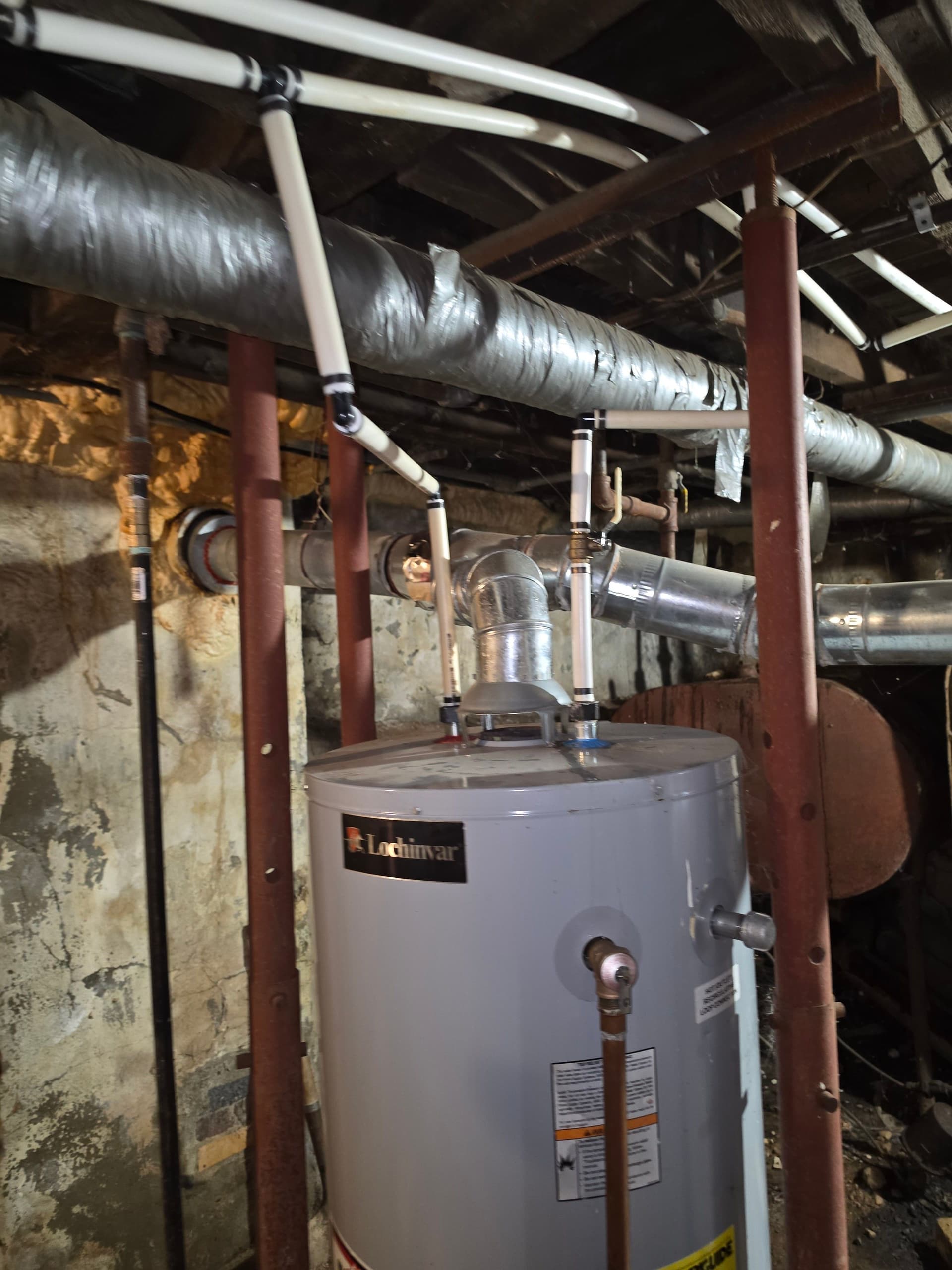 Flood-Damaged Water Heater Replaced with AO Smith 40-Gallon Unit image