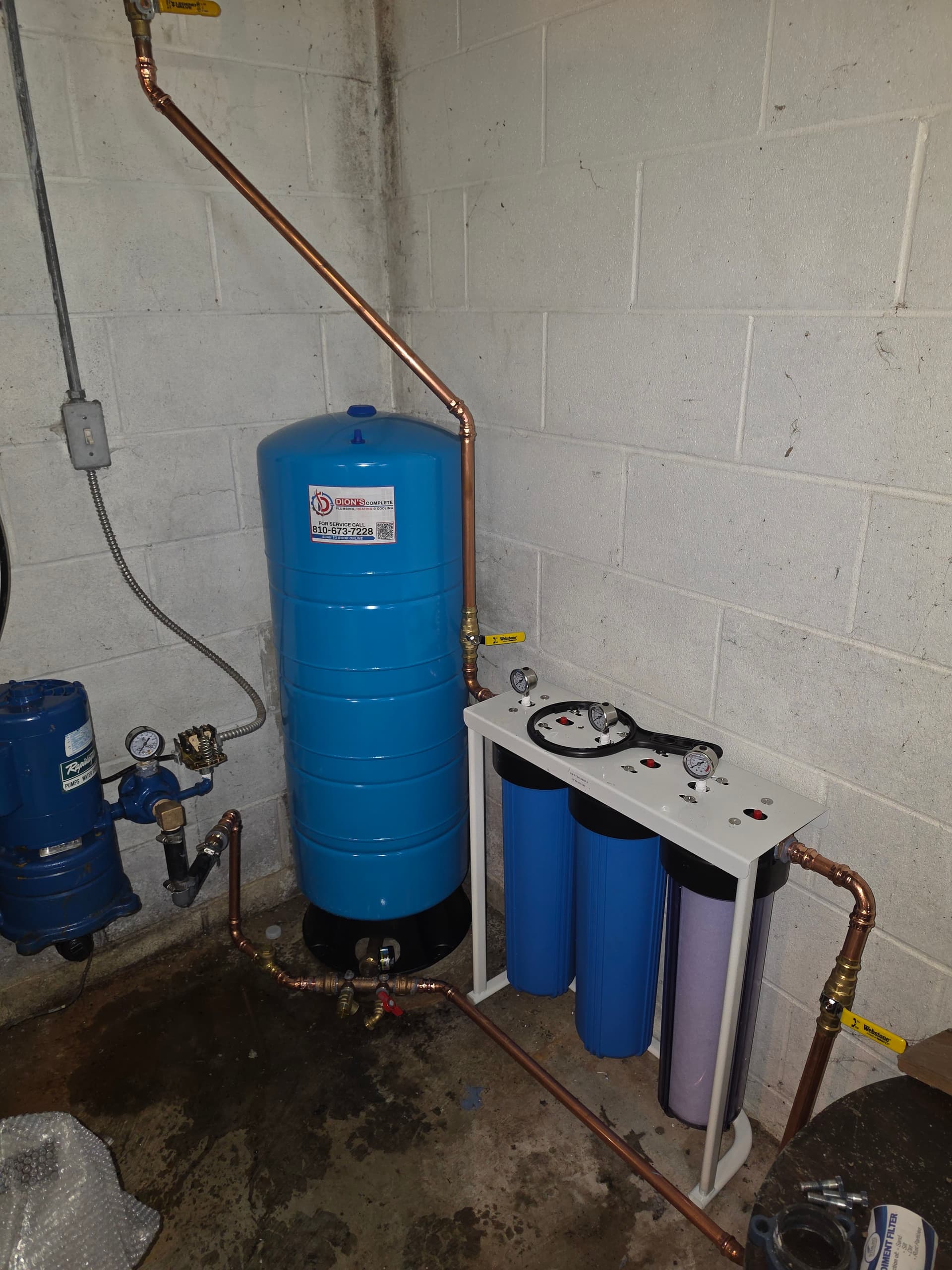 Whole-House Water Filtration and Pressure Tank Replacement Done Right image